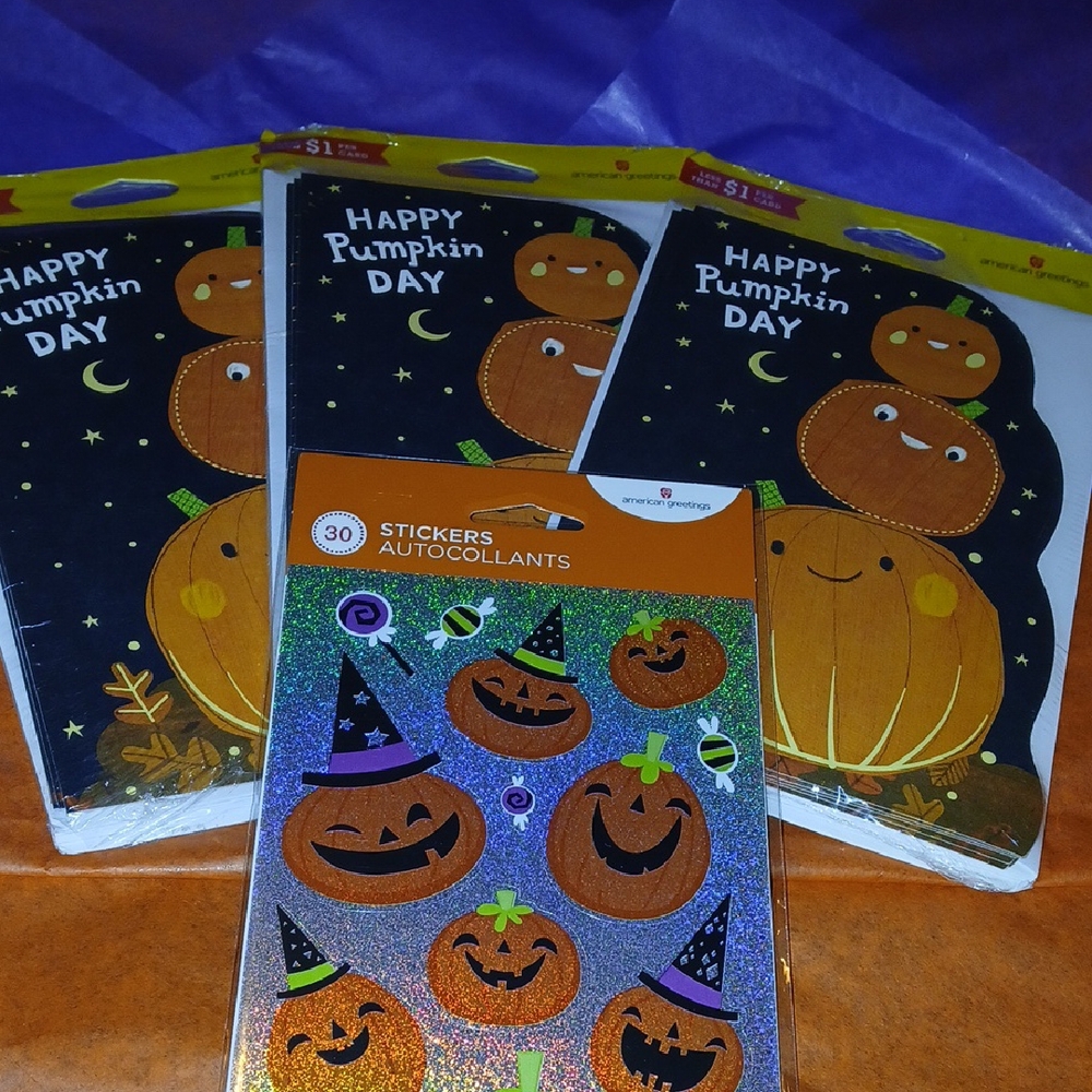 Halloween Pumpkin Sticker Set